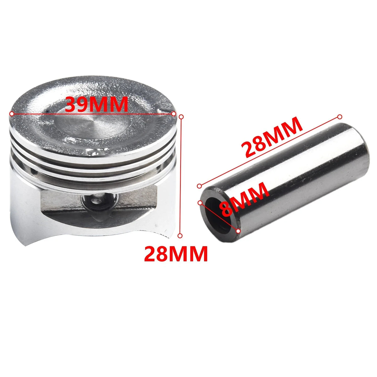 39mm Piston Ring Set for Honda GX35 GX35NT HHT35S UMK35 (2005–2023)