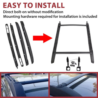 Set of 2 Roof Rack Cross Bars for Toyota Tacoma Double Cab (2005–2023)