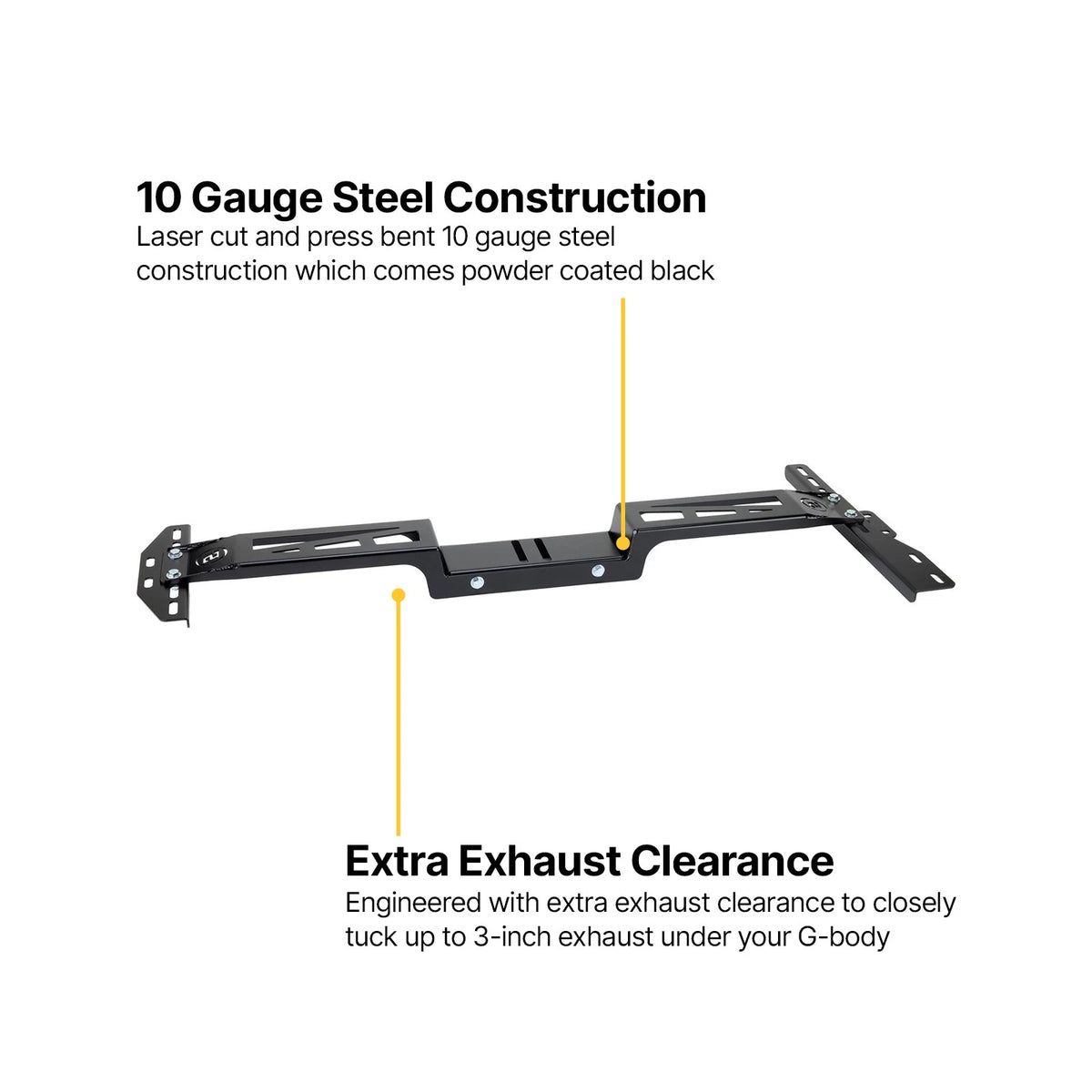 TorqLink Transmission Crossmember for GM G-Body (1978–1988) 91098231
