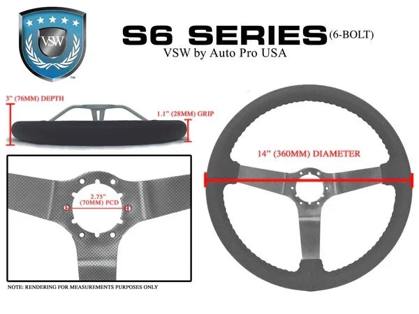 14" Black Gray Leather 3 Spoke Steering Wheel for GM Comfort Grip Replacement (1989–1997)
