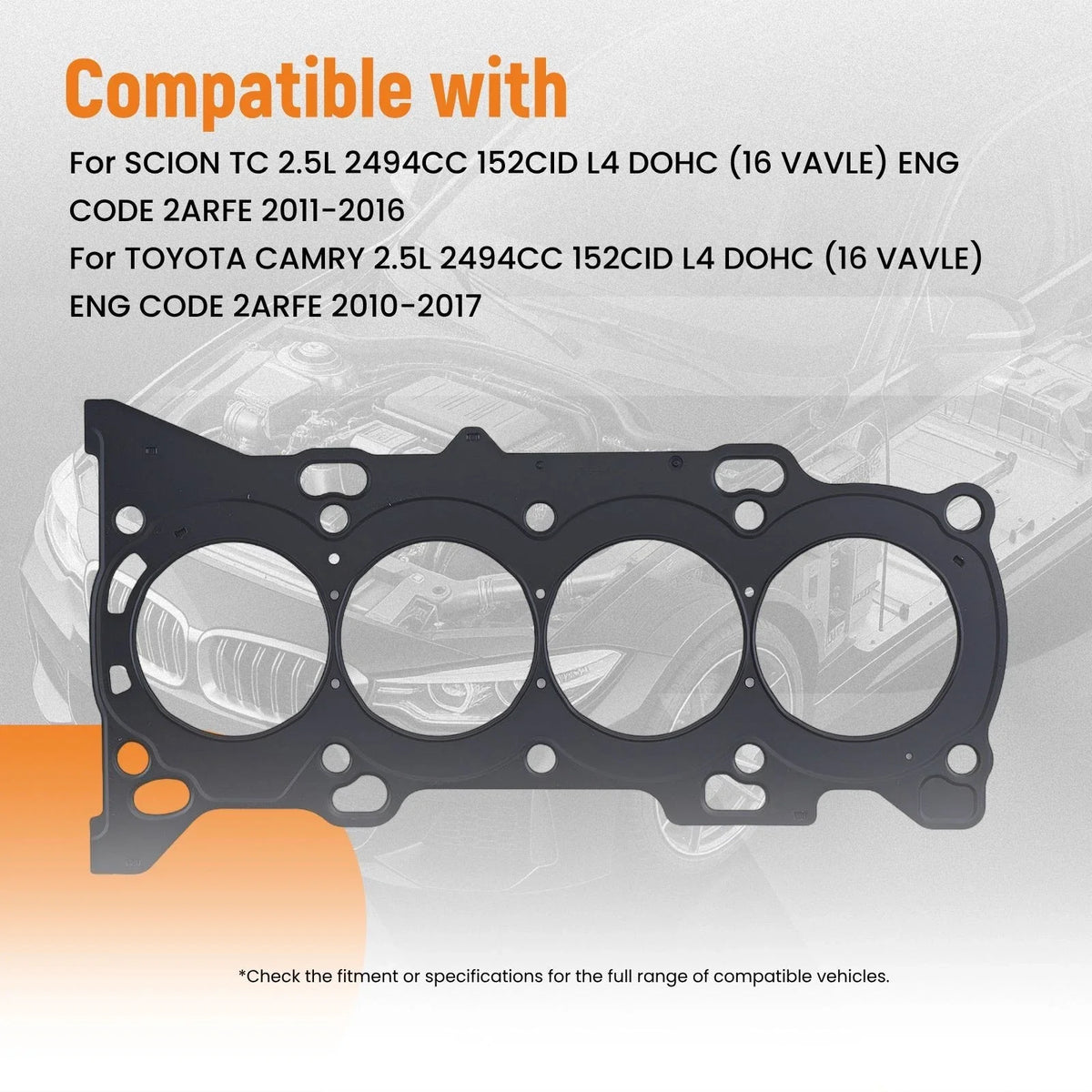 Head Gasket Set w/ Bolts for Scion tC / Toyota Camry (2007–2015)