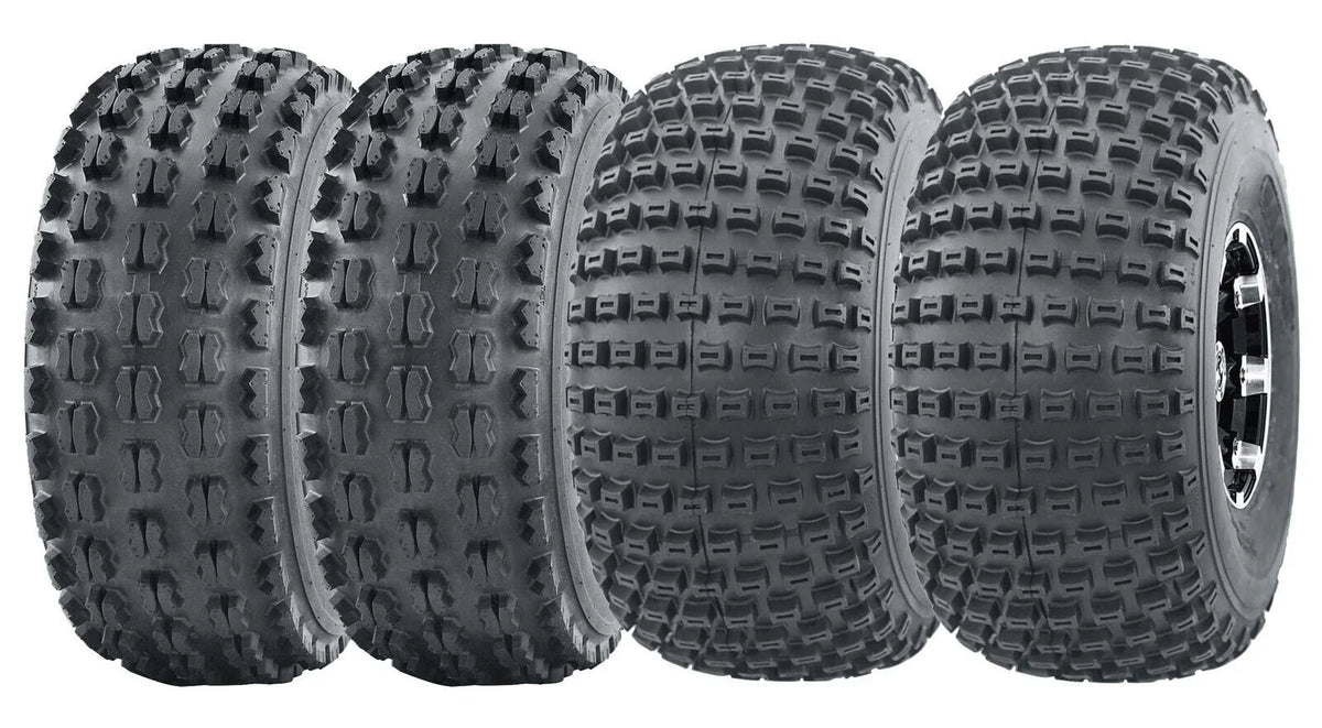 Set of 4 WANDA Sport ATV Tires 22x7-10 Front & 22x11-10 Rear