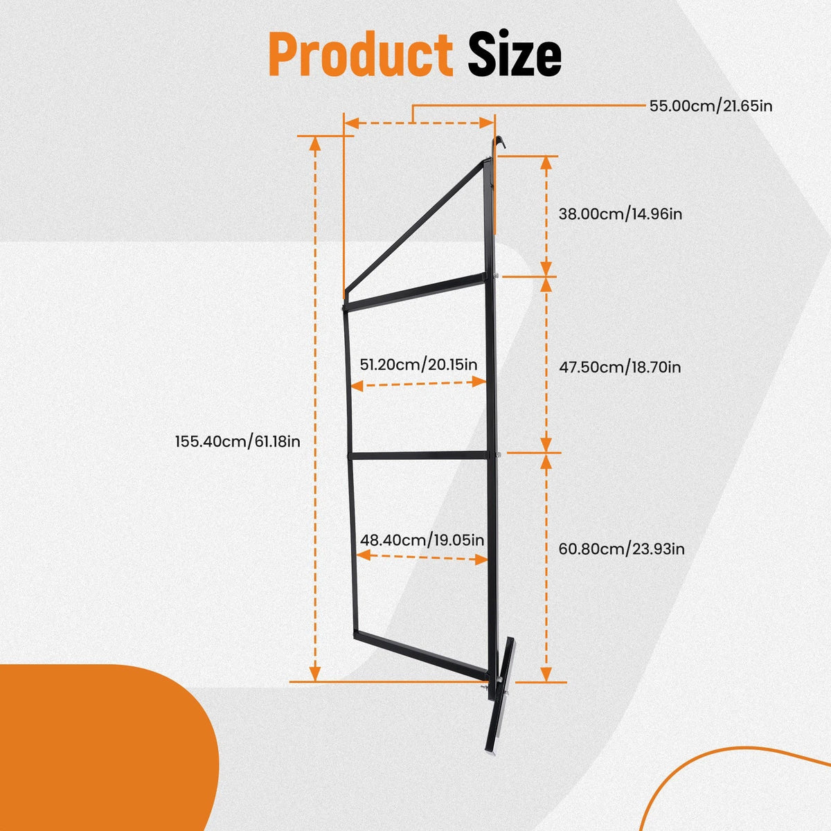 Set of 4 Powder Coated Shelving Brackets for Universal Use (BWLQSD)