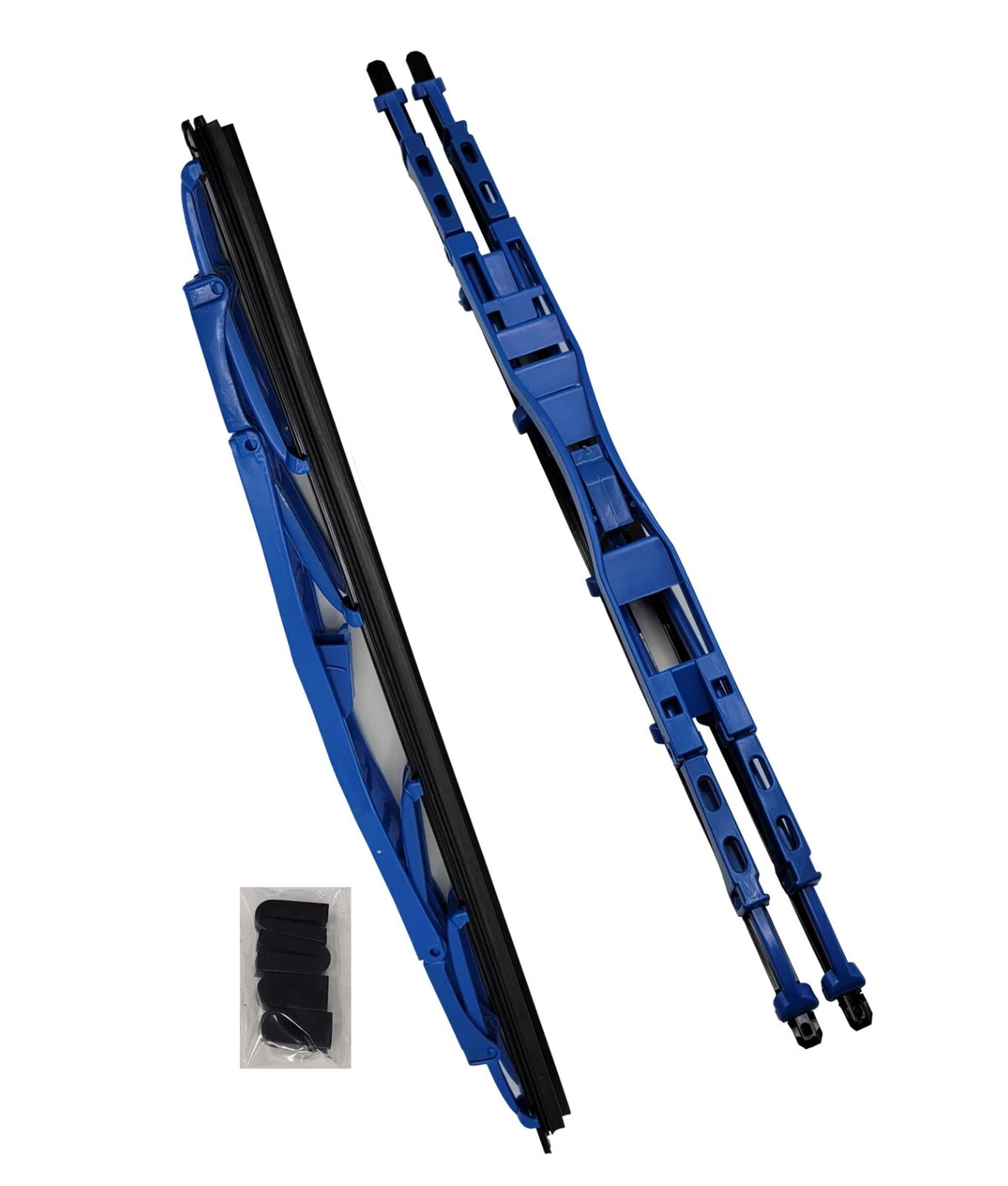 2PC Set of 16" Blue Dual Blade Windshield Wipers for Universal Fit (41603)