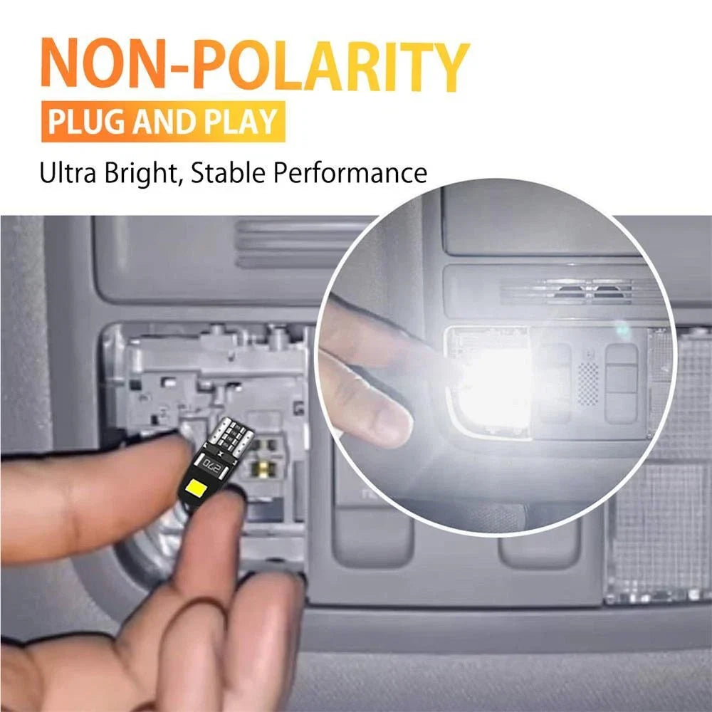 20x T10 194 2825 LED Light Bulb for AUXITO (Error Free)