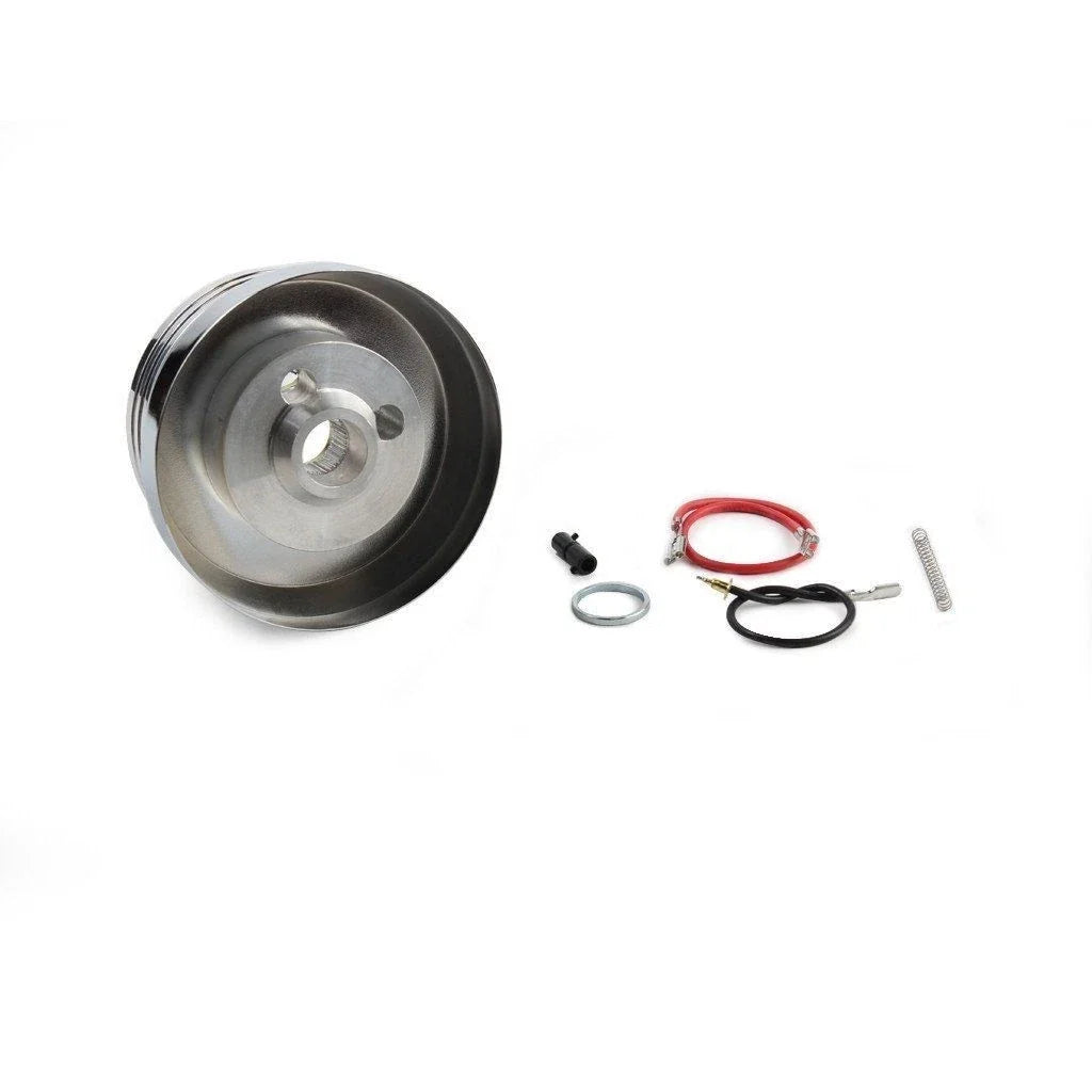Steering Wheel Hub Adapter Polished 6 Hole for Chevy (Ididit) (1947–1955)