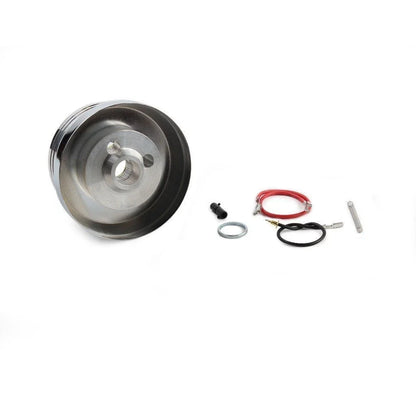 Steering Wheel Hub Adapter Polished 6 Hole for Chevy (Ididit) (1947–1955)