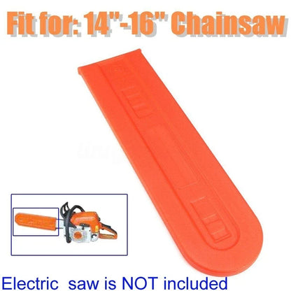 Chainsaw Bar Cover Scabbard for 14"-16" Chainsaws (4011cm) Orange Guard Case