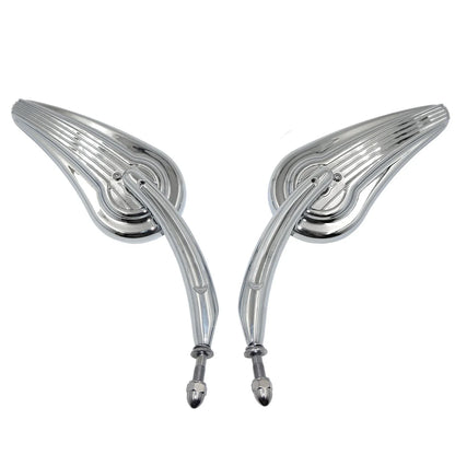 Custom Tailfin Mirrors for Harley CVO Road King Softail Street Glide Fat Bob (2010–2023)
