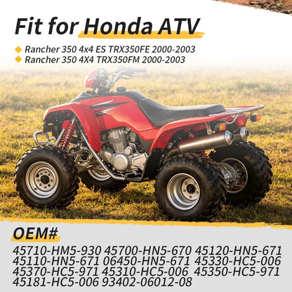 Front Brake Drum Shoes Kit for Honda Rancher 350 TRX350FE/TRX350FM (2000–2003)