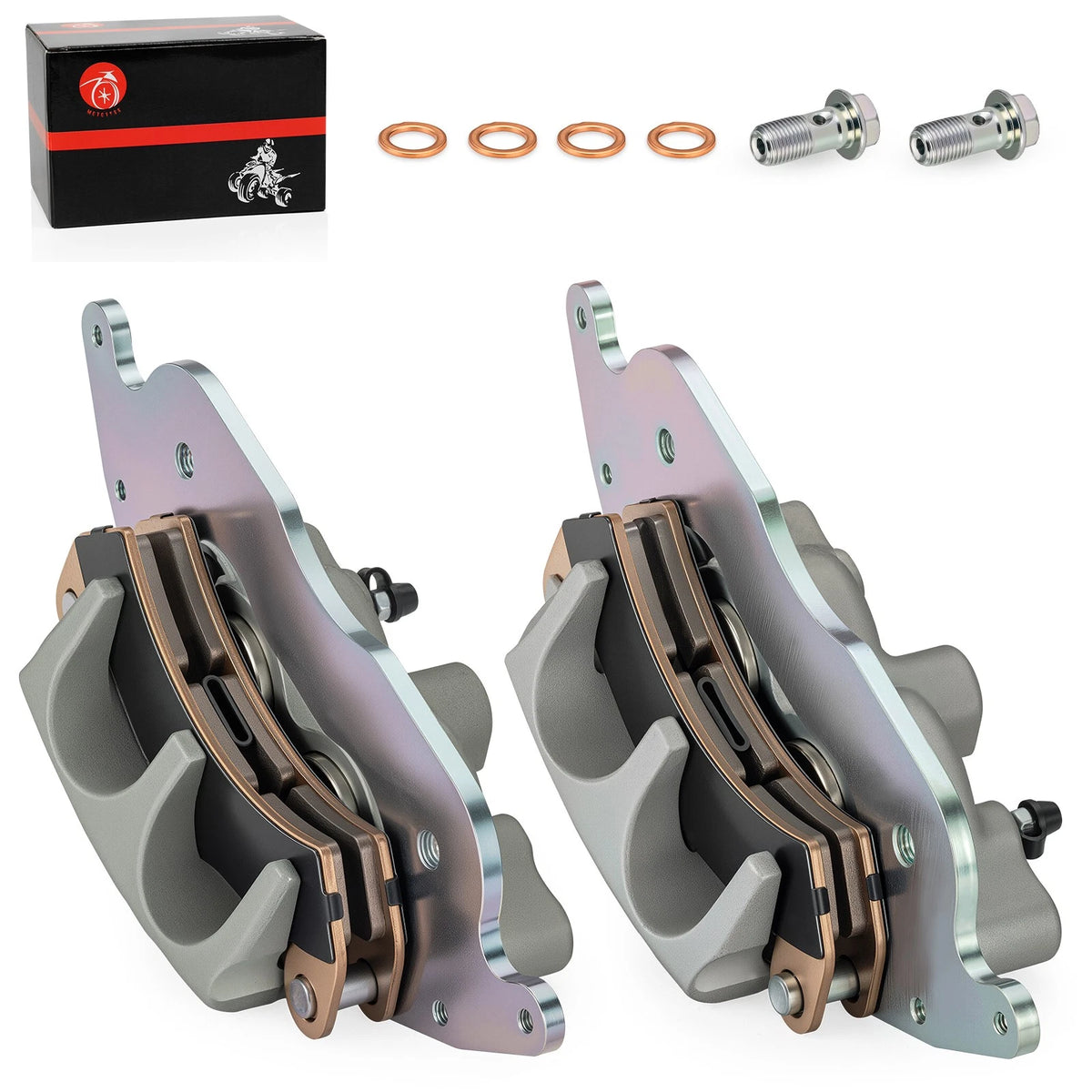 Set of 2 Front Brake Calipers with Pads for Polaris RZR PRO XP 4 (2020–2025) 1913467, 1913468