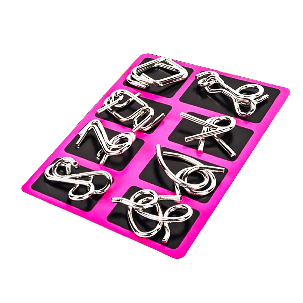 8pcs Metal Montessori Puzzle Kit for Kids Educational Toys