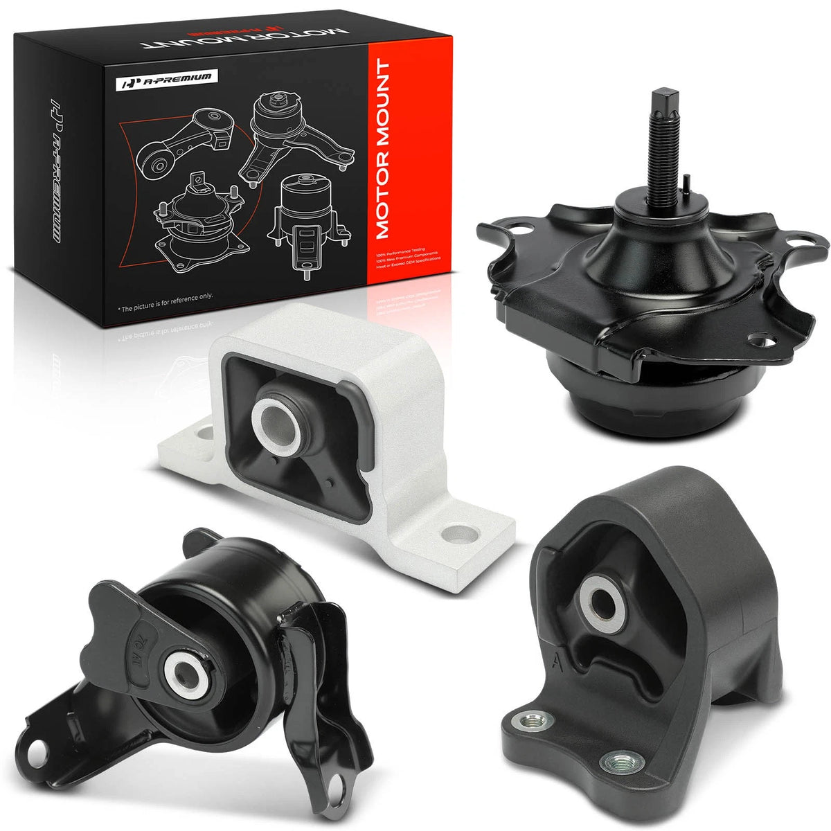 Set of 4 Engine Motor & Transmission Mounts for Honda Element (2003–2006) - 50810S7D003, 50810S9A013, 50840S6M981, 50840S7C980