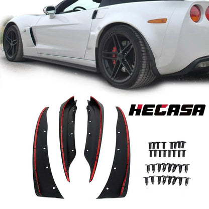 Set of 4 Molded Mud Flap Splash Guards for C6 Corvette (2005–2013) 19170234