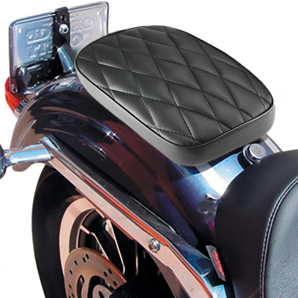 Rear Fender Passenger Pillion Pad Seat for Harley Dyna (6 Suction Cups)