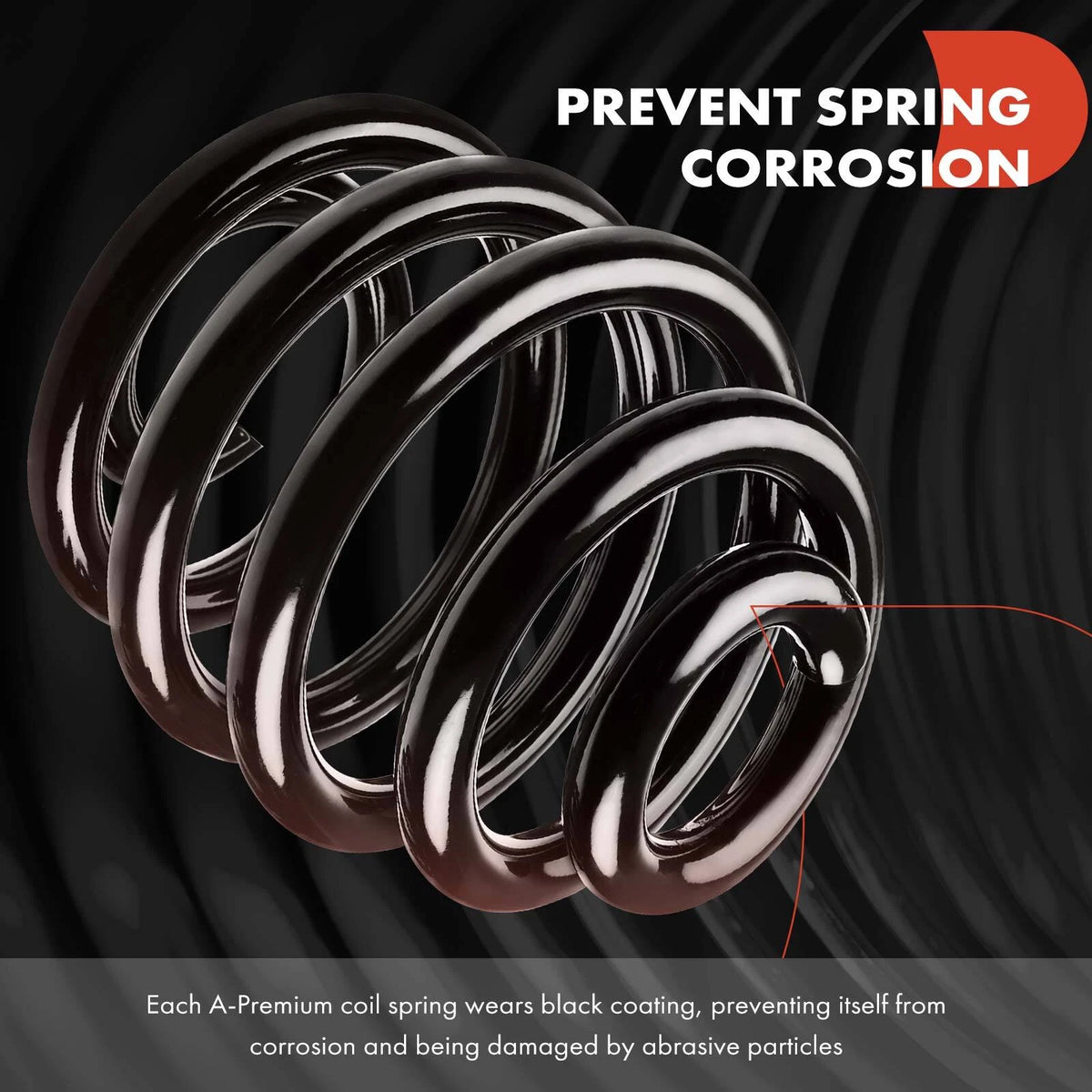 2X Suspension Coil Spring for VW Eos Jetta (2009–2010) 1K0411105BD, RH3554