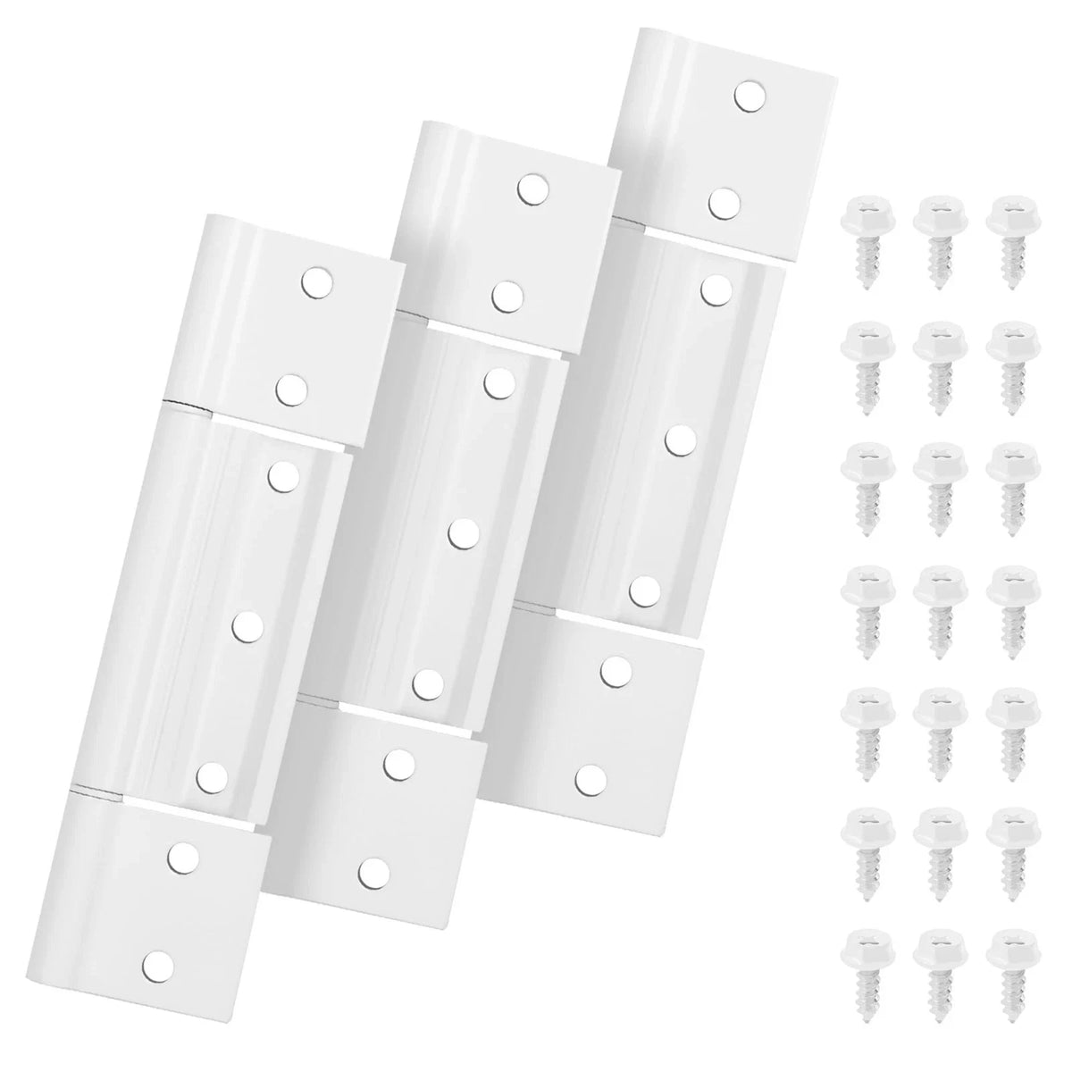 3X Storm Door Hinge for White Aluminum (1/8 inch Grooved Center)