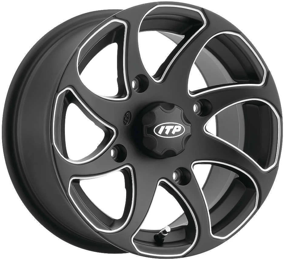ITP Twister MAC LT Wheel 14x7 Black 4/110 5+2 for ATV (1422326727BR)