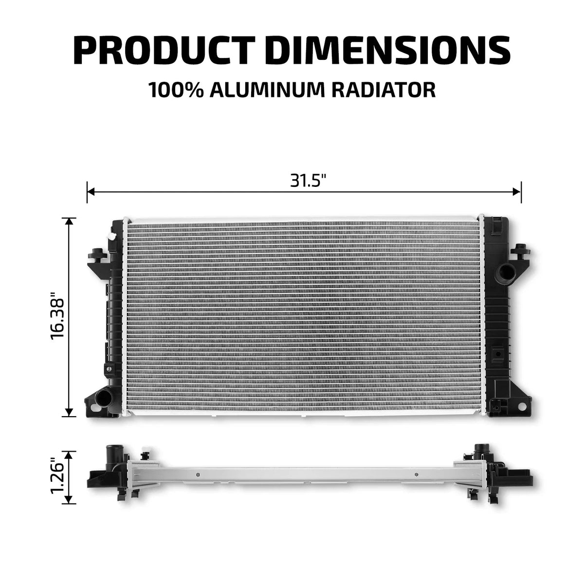 Aluminum Radiator for Ford F150 (2011–2014), Expedition, Navigator (2015–2017)