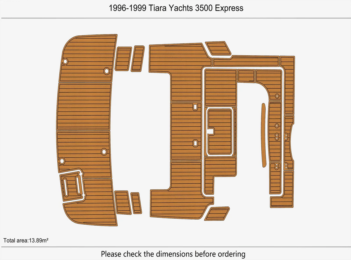 EVA Pads Flooring Mat for Tiara Yachts 3500 Express (1996)