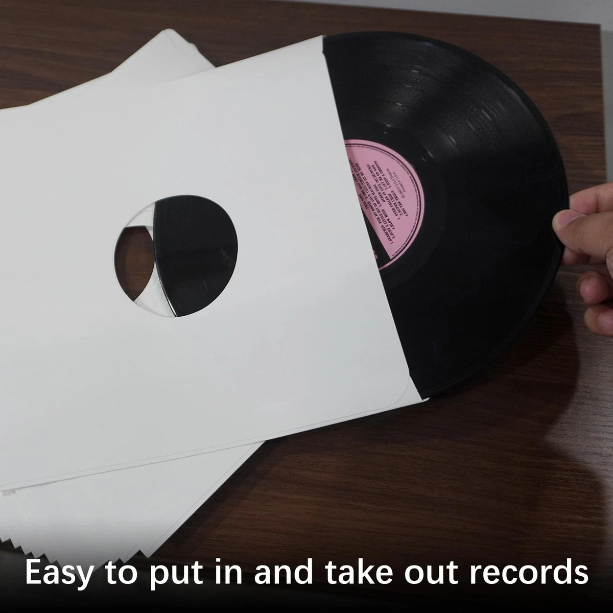 20 Pack Heavyweight White Kraft Paper Vinyl Inner Sleeves for 12 Inch Records
