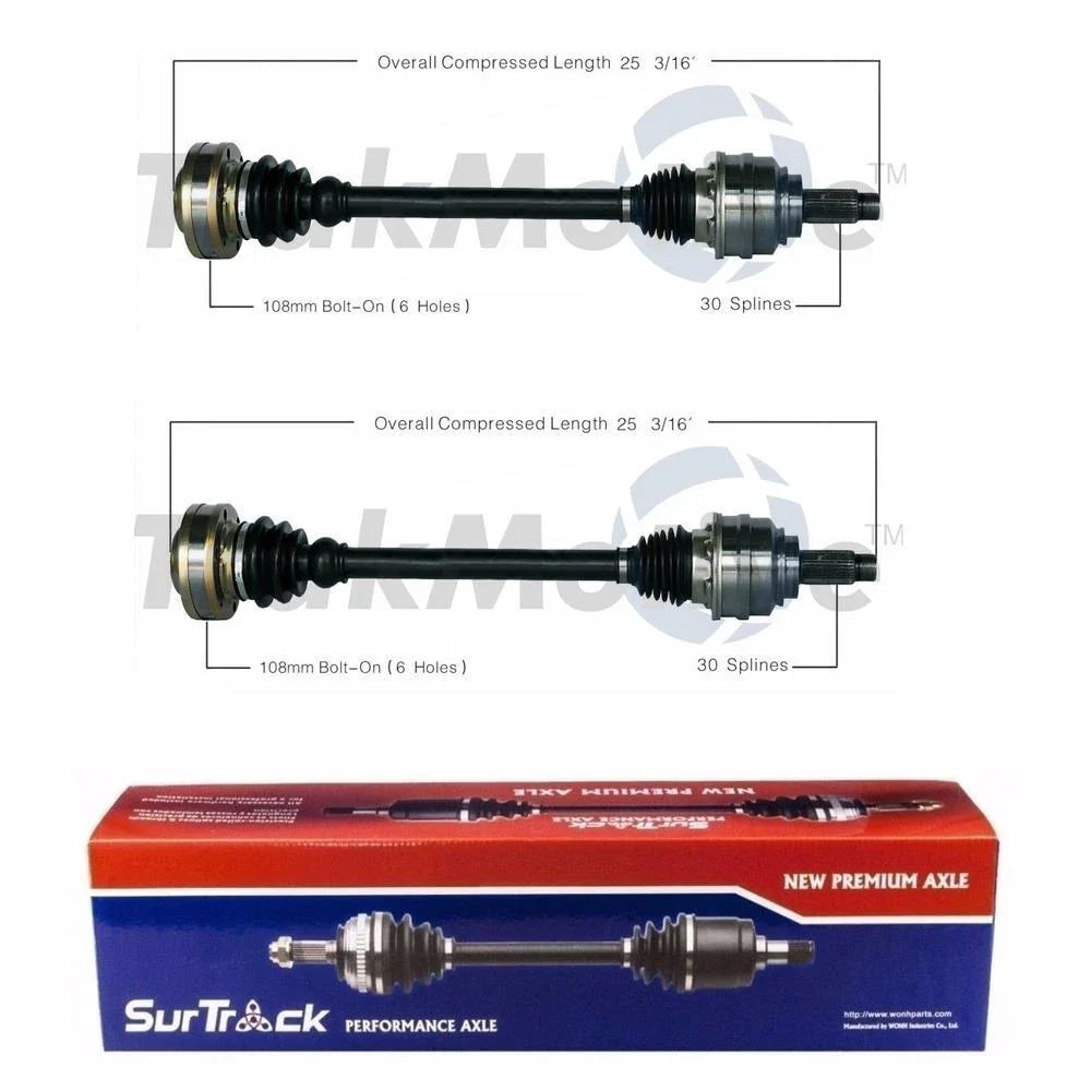 Set of 2 Rear CV Axle Shafts for BMW E53 X5 (2001–2006)