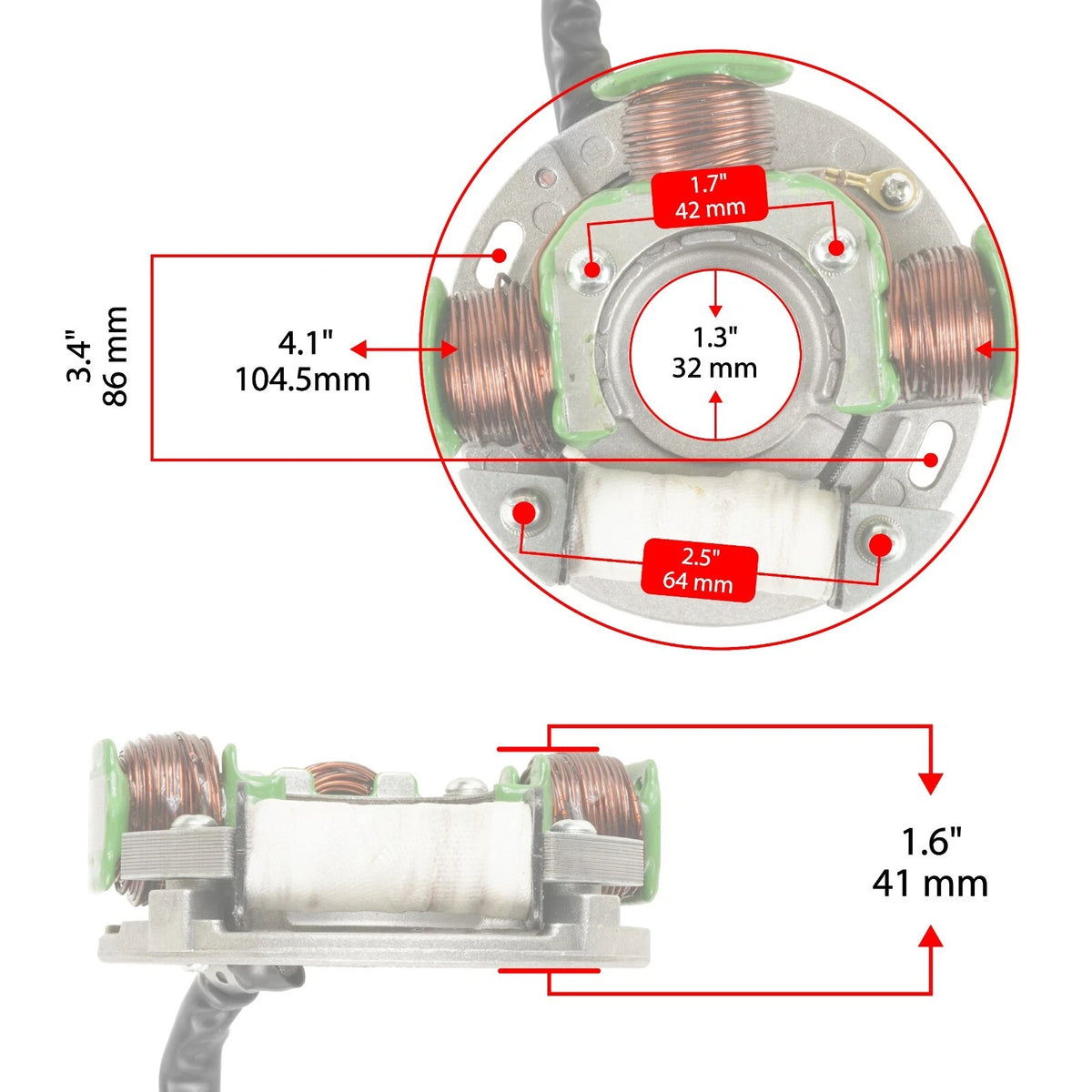 Complete Stator for Polaris (3083638, SC5492ST495DM)