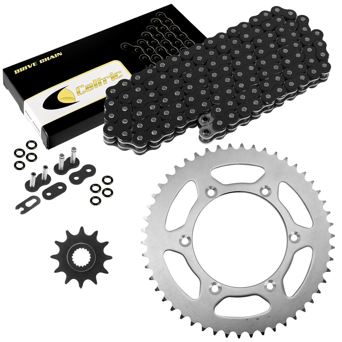 Black O-Ring Drive Chain & Sprockets Kit for Suzuki RM125 (1997–1999, 2005) EG2781FS154XO