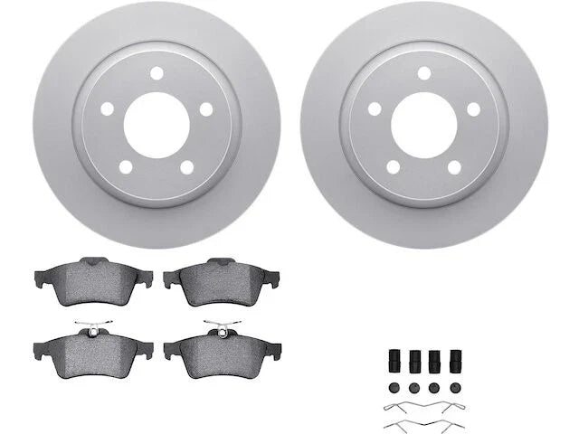 Rear Brake Pad and Rotor Kit for Mazda 3 2.3L (2004–2005) JJ161TK