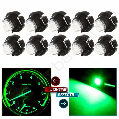 10X T3 Neo Wedge 2835 LED Bulbs for Dash Climate Control Switch Lamp (N/A)