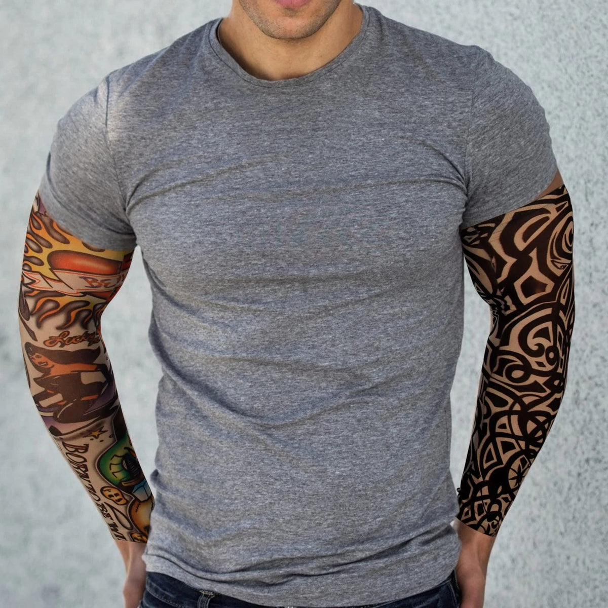 6Pcs Tattoo Sleeves for Men - Multicolor Arm Covers