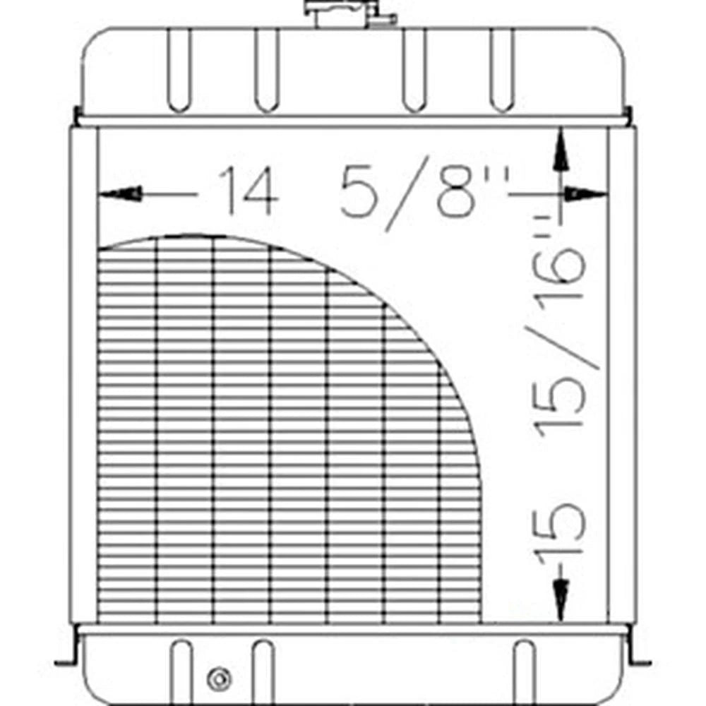 Radiator for David Brown 780, 885 (Fits Models 780, 885)