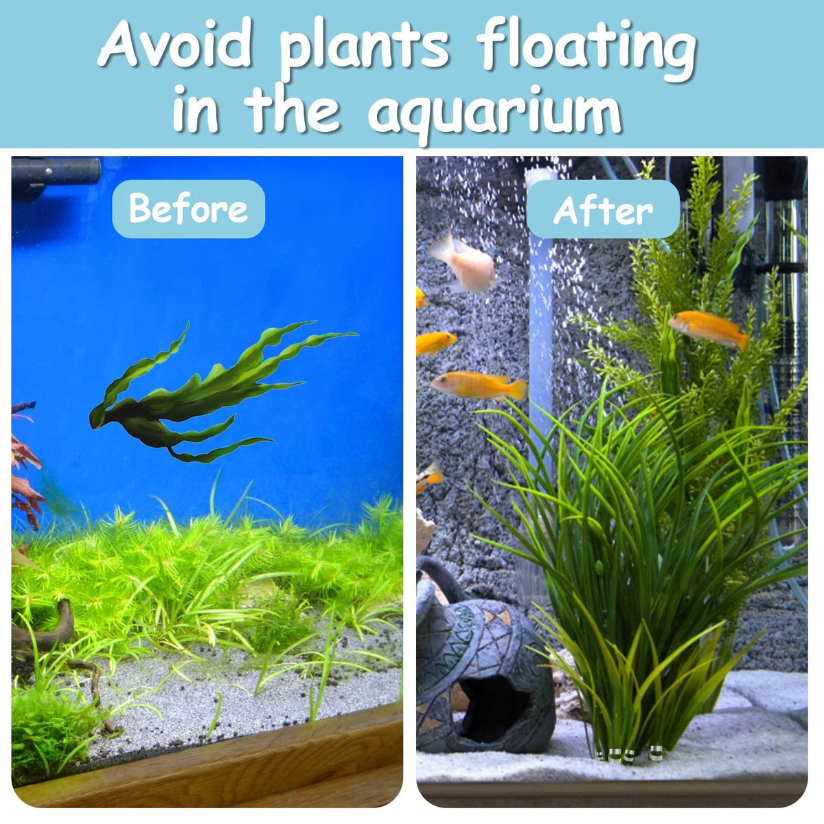 55 PCS Aquarium Plant Weights for Fish Tank Pond