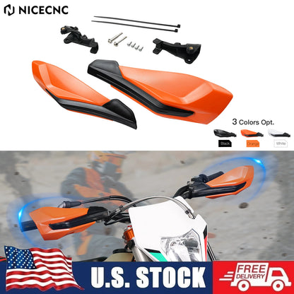 Pair Handlebar Guards for KTM 125-500 XC XCF XCW SX SXF EXC F (2014–2023)