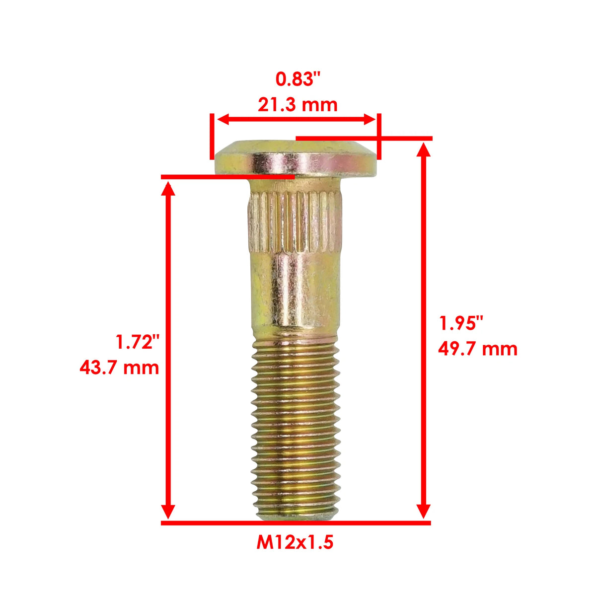 Wheel Hub Stud for Can-Am Maverick X3 Max R (2018–2025) BL222A1002VS