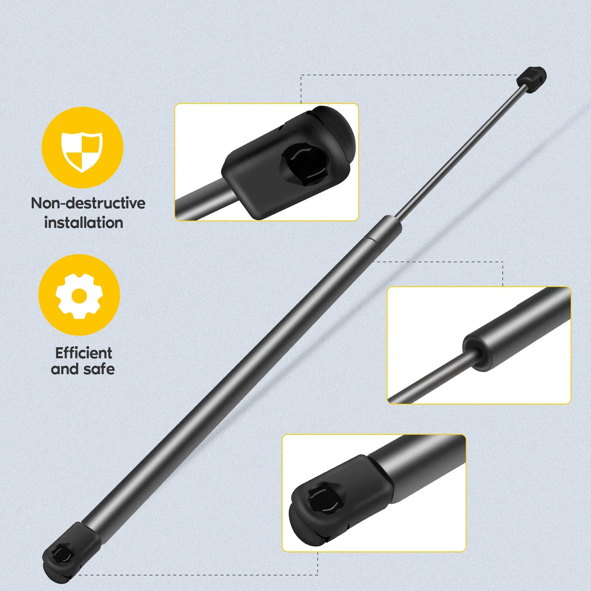 2X Rear Window Lift Supports for Chevrolet Trailblazer (2002–2008)