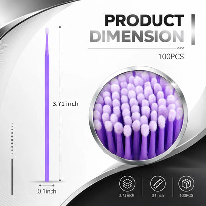 100PCS Mini Touch Up Paint Brushes for Automotive Use