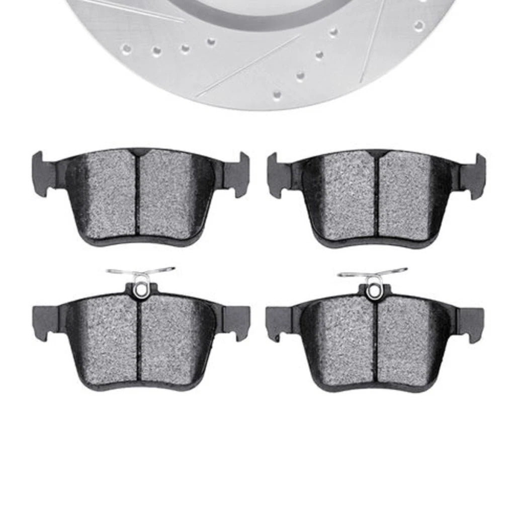 Rotor Set for Volkswagen Golf R (2015–2019) ALX-PAU-DF-7612-74036-CLA2, Drilled & Slotted