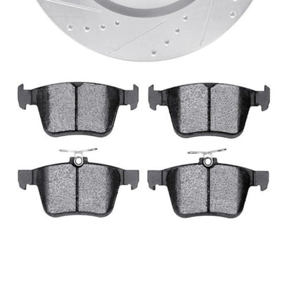 Rotor Set for Volkswagen Golf R (2015–2019) ALX-PAU-DF-7612-74036-CLA2, Drilled & Slotted