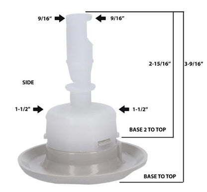 3" Face Emerald Cut Jet for Pentair Cyclone Micro Rotating