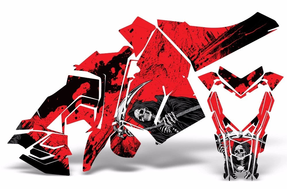 Snowmobile Graphics Decal Sticker for Polaris Axys Pro RMK/SKS (2015–2020)