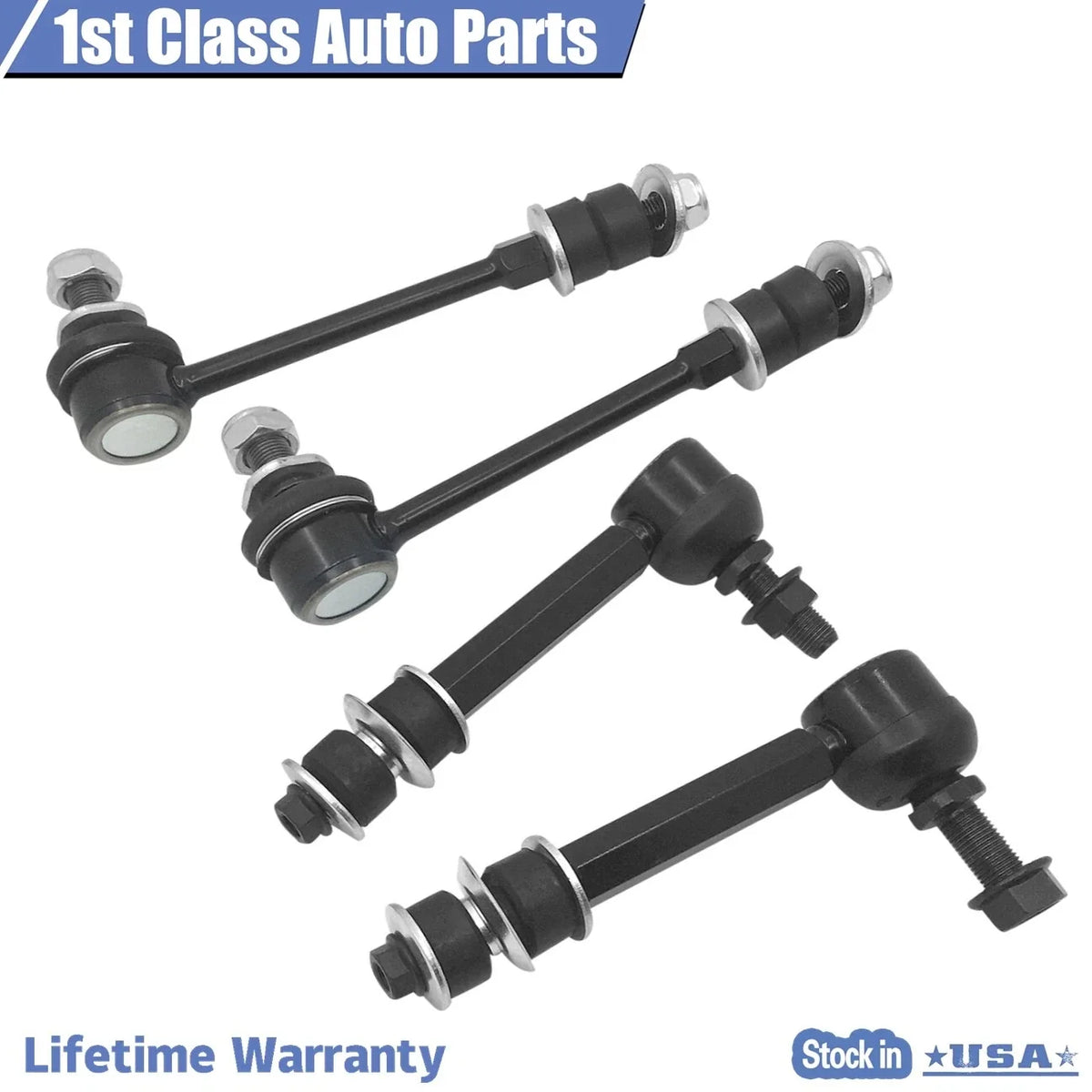Set of 4 Front Suspension Rear Stabilizer Sway Bar Links for Toyota 4Runner (1996–2002)