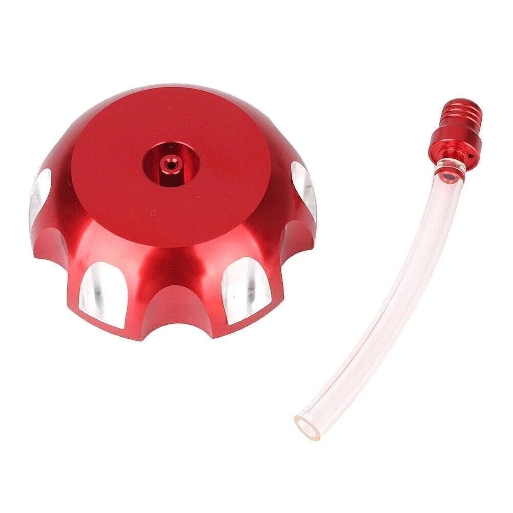Gas Fuel Petrol Tank Cap & Breather Pipe Red for Honda CRF150F/CRF230F (2003–2017)