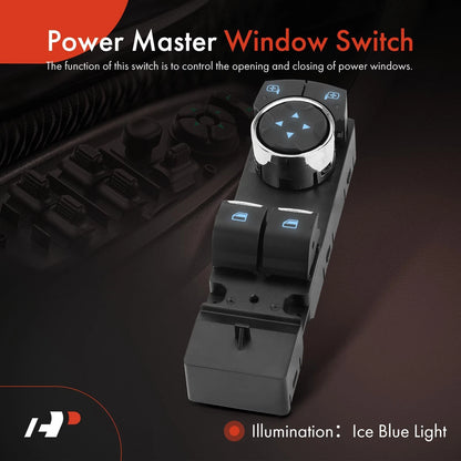 Front Left Power Window Switch for Ford F150, Mustang (2015–2020) FL3Z14529AA, FL3Z14529AD, DWS2130, SW7832