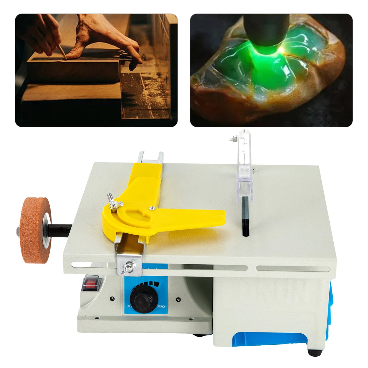 Mini Table Grinder for Gem Grinding and Polishing Machine (750W)