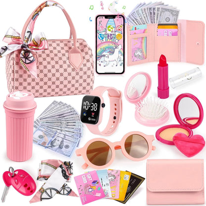 32PCS Toddler Purse Set for Little Girls