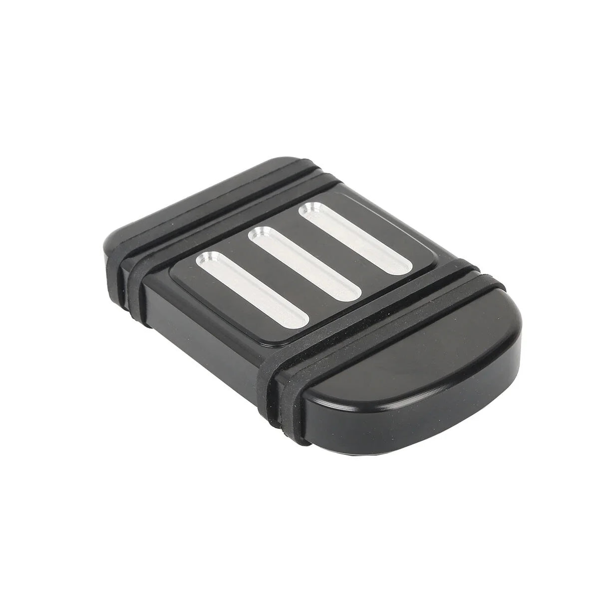 CNC Black Brake Pedal Pad Cover for Harley Softail (1986–2017), Touring (1980–2021), Dyna
