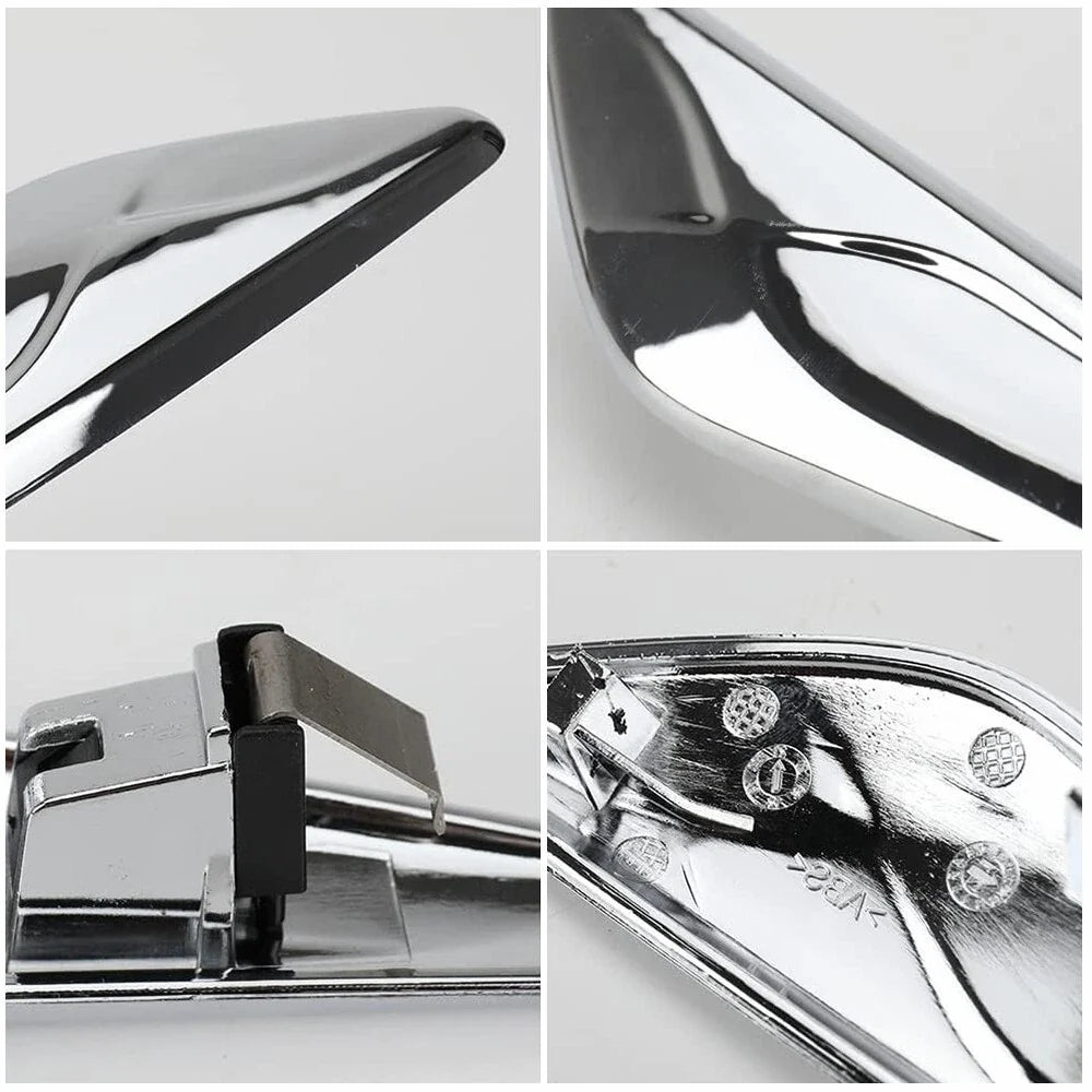Set of 2 Chrome Fender Emblem Mouldings for BMW X3 X4 (2015–2017)