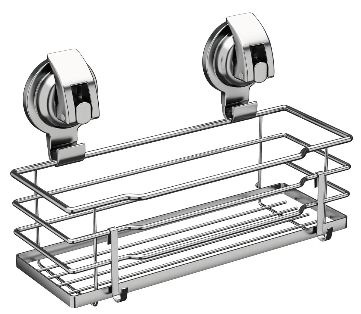 Suction Cup Shower Caddy for Shower Shelf Soap Dish with Hooks