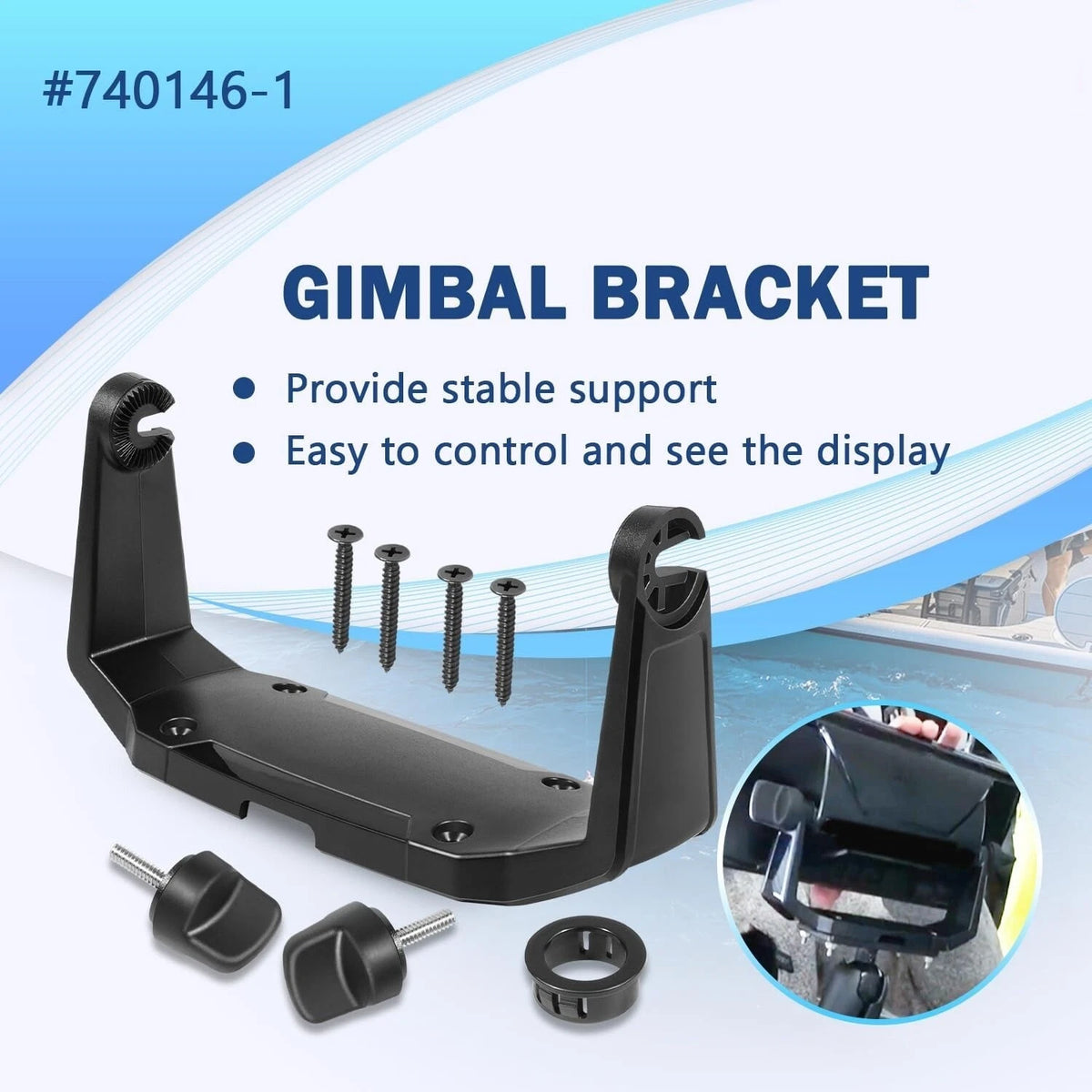 Gimbal Bracket for Humminbird Helix-7 (All Models) 740146-1